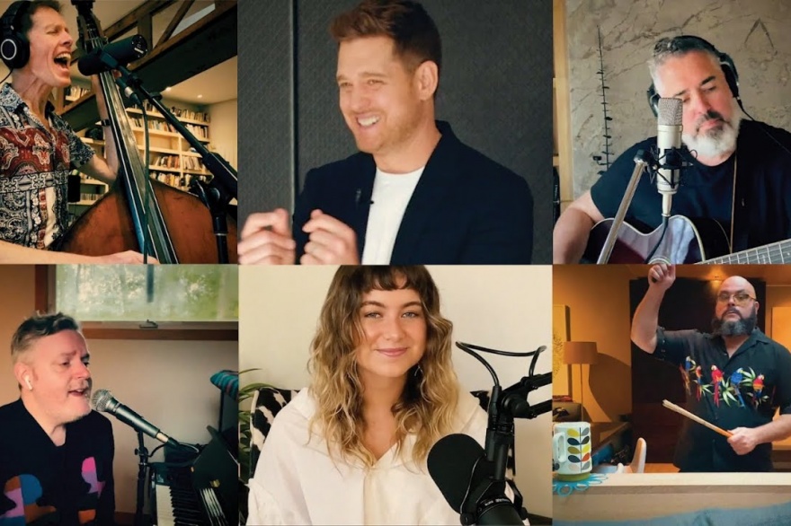 Michael Buble, Barenaked Ladies y Sofia Reyes Perform 'Gotta Be Patient'