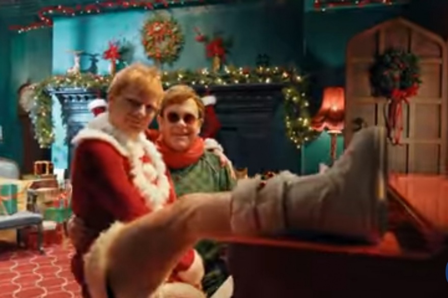 Mira como se hizo Merry Christmas de Ed Sheeran y Elton John