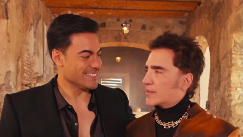 Carlos Rivera y Alejandro Fernandez mostraron el detras de camaras de Sin despedida