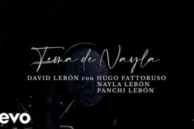 David Lebon dejo caer junto a Hugo Fattoruso y Nayla Lebon el visual, Tema de Nayla